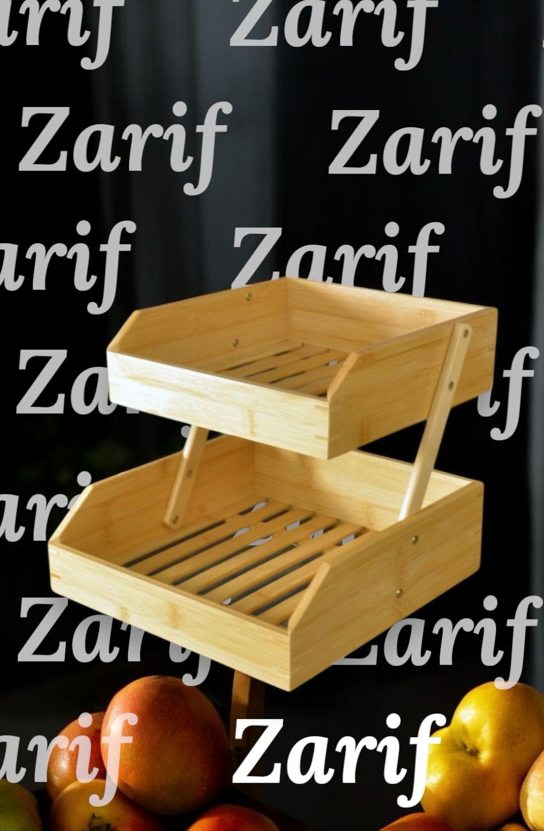 Bambu 2 katlı meyvelik - bambu katlı sunumluk Bambu 2 katlı meyvelik - bambu katlı sunumluk