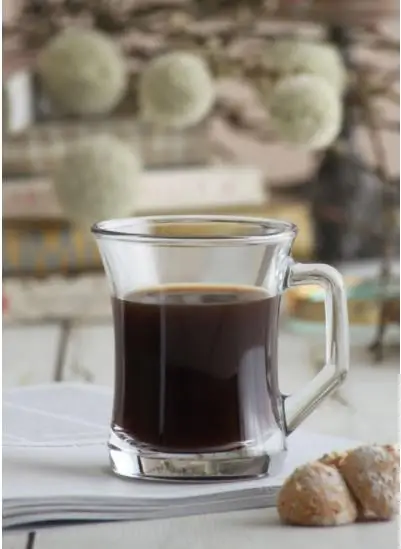 Lav kulplu çay bardak - 3 lü kulplu cam kupa çay bardağı zpl-404