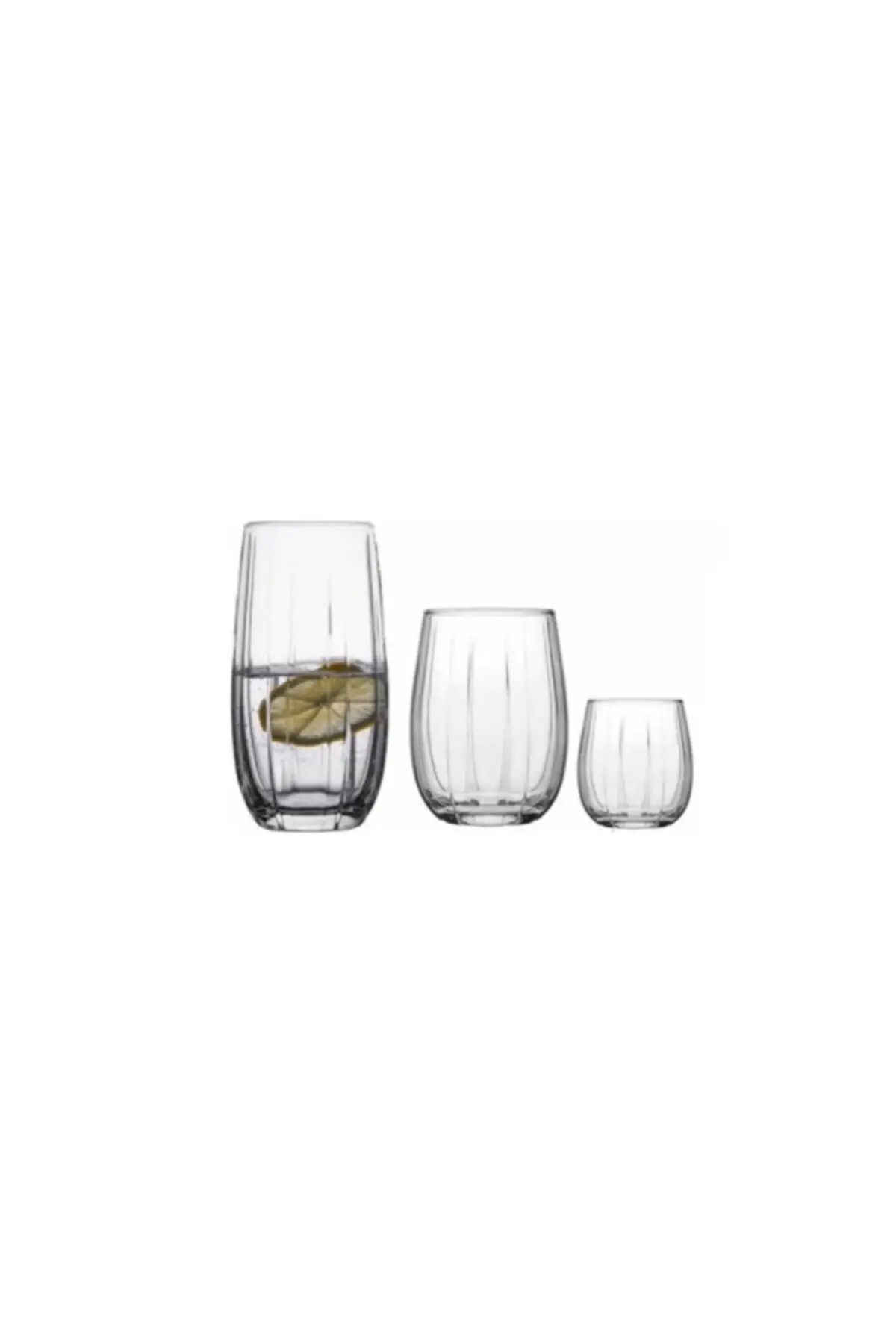 Paşabahçe 18 li linka bardak su bardağı - meşrubat bardağı 3 boy 