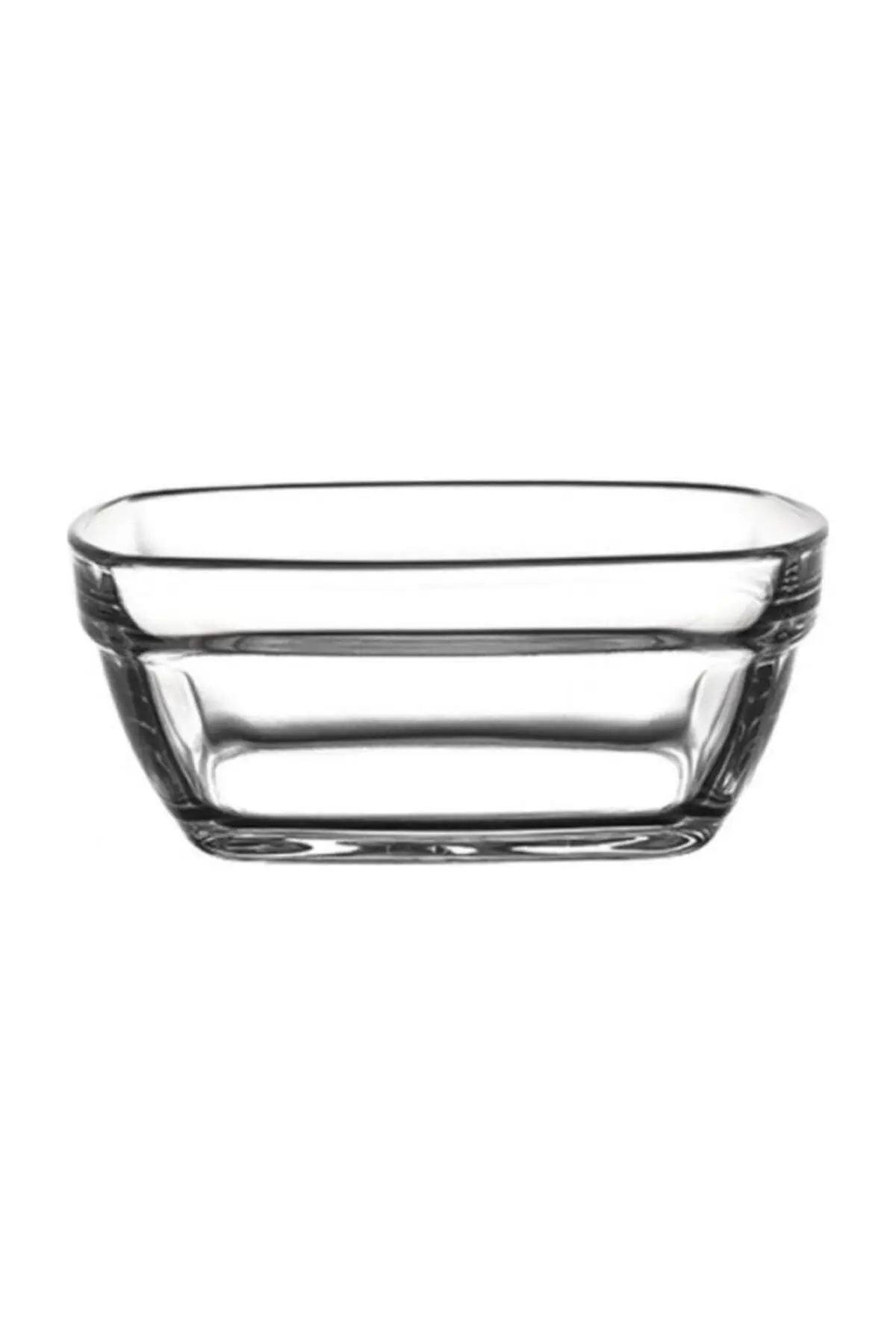 Paşabahçe kare sütlaç pudding kasesi - cam sunum kase 12 li 53662